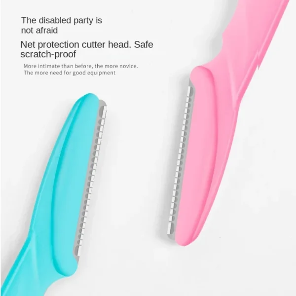 Travel Portable Eyebrow Trimmer Face Razor Face Hair Remover Tools Eyebrow Razor - Image 4