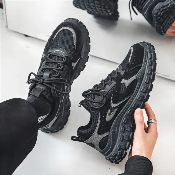 Men Casual Sneakers Spring New Mesh Breathable Running Shoes Lightweigh Trend Street Non Slip Walking Shoes Tenis Masculino Plus - Image 3