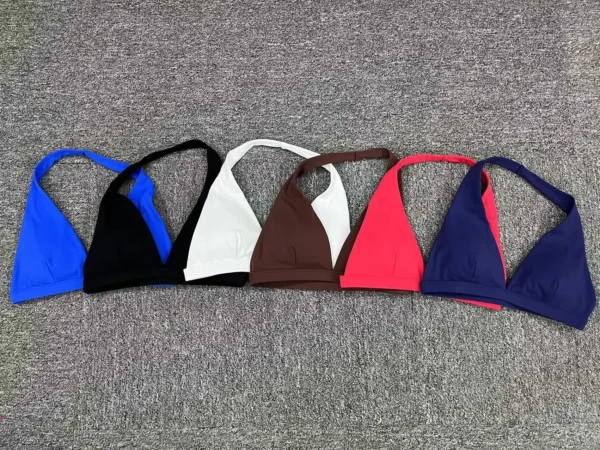 Sexy V-neck Sport Bra Women Underwear Sportswear Halter Backless Top for Fitness Yoga Wear - Image 6