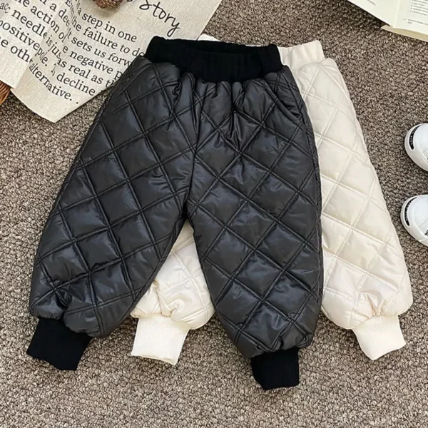 Warm Trousers For Kids Plus Velvet Toddler Sweatpants Boys and Girls Cargo Pant