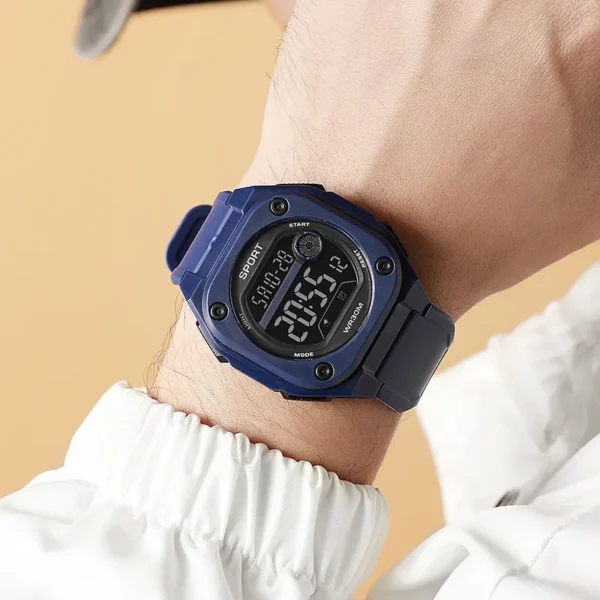 Military Sports Watches for Men Multifunction Electronic Watch Waterproof LED Digital Wristwatch for man kids Boy Student Teen - Image 5
