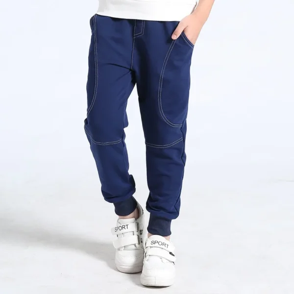 New Spring Autumn Boys Pants Cotton Sweatpants Casual Breathable Kids Sports Pants Soft Jogger Children Trousers 4-14 Years - Image 2