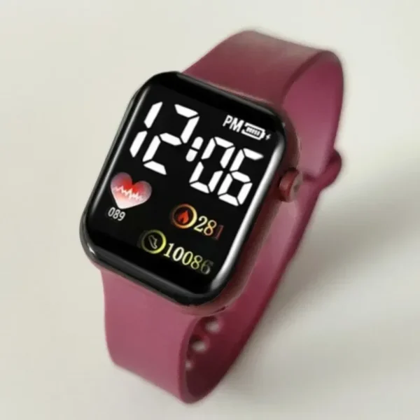 LED Digital Display Couple Student Children Universal Watch Waterproof Electronic Watch Smart Watch For Men Women Sport Fitness - Image 5