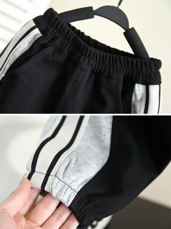 Spring Autumn Children Pants Casual Boys Cotton Loose Joggers Sweatpants Girls Patchwork Pants Teens Trousers 2-10 Years - Image 3