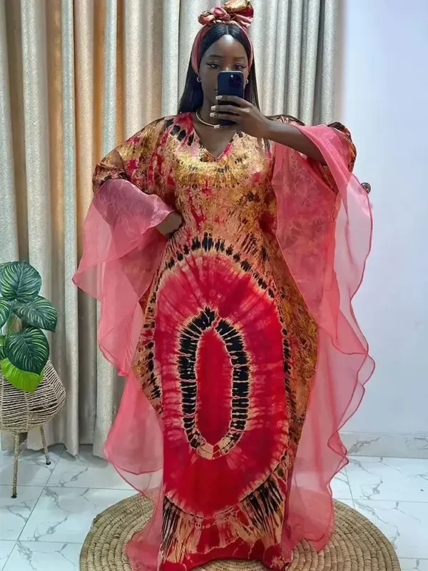 African Dresses for Women Traditional Africa Clothing Dashiki Ankara Outfits Gown Abayas Robe Muslim Kaftan Maxi Long Dress 2025 - Image 2