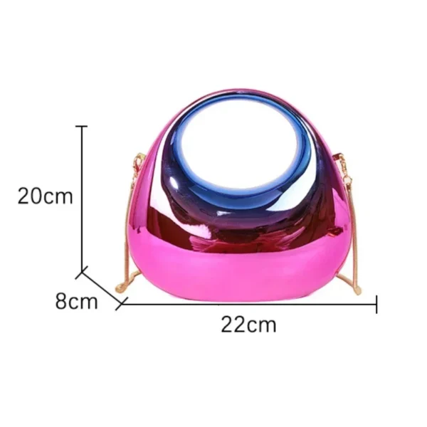 Luxury Designer Evening Clutch Clear Acrylic Women Handbags Fashion Shoulder Bag Half Moon Wedding Purses Party Tote Ladies - Image 6