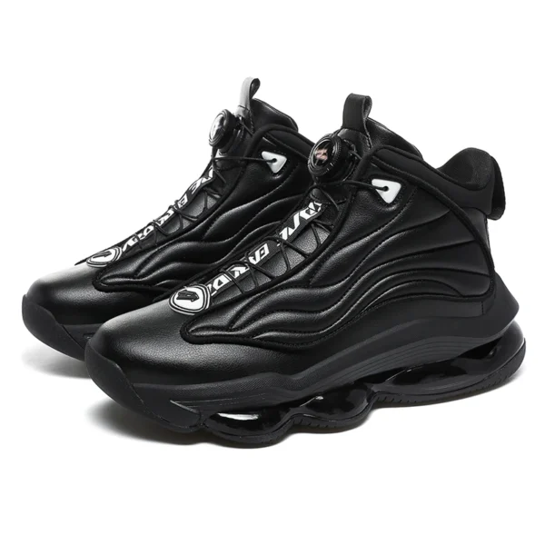 Professional Men Basketball Sneakers Shock-Absorbant High-top Sneakers Quick Lacing Basketball Boots Non Slip Outdoor Sneakers - Image 5