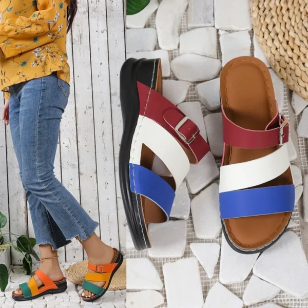 Women's Slippers 2025 Trend Platform Shoes Home Wedge Casual New in Comfortable sandals - Image 6