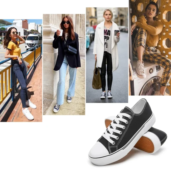 Sneakers for Women Low Top Canvas Shoes Men Fashion Durable Breathable Sneakers Slip on Casual Flats Zapatillas De Deporte - Image 4