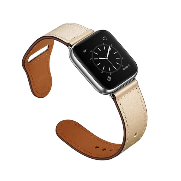Apple Watch Ultra SE 87654321 series classic leather strap black brown men and women universal wristband 44mm 41mm 45mm 49mm - Image 6