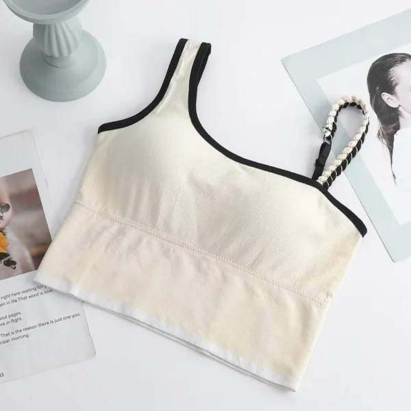 Women's Tube Top Summer New Bras Women Sexy Crop Tops Bra Tube Top Female Camisole Vest Removable Chest Pad Push Up Crop Top - Image 4