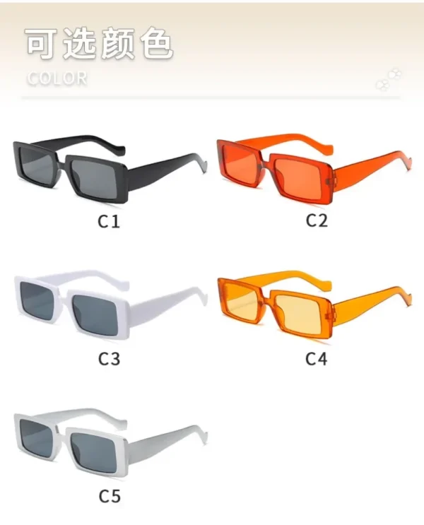 Men Vintage Rectangle Frame Sunglasses Fashion Retro Sun Glasses Luxury Brand Design Glasses UV400 Shades Eyewear Women Goggles - Image 6