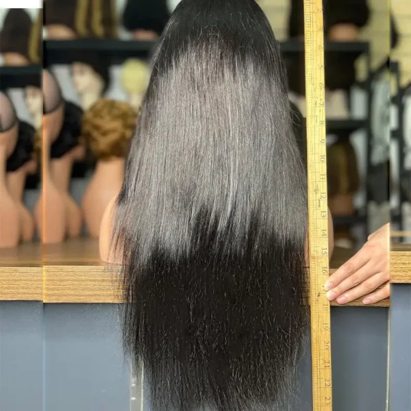 European and American wig 360 lace frontal wig human hair360 female real hair, hood - Image 3