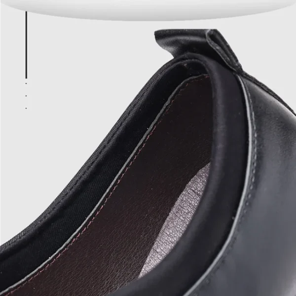 2025 New Men's Formal Shoes Plus Size Moccasins Pointed Toe Man Leather Shoe Classic Wedding Shoes Office Business Casual Shoes - Image 3