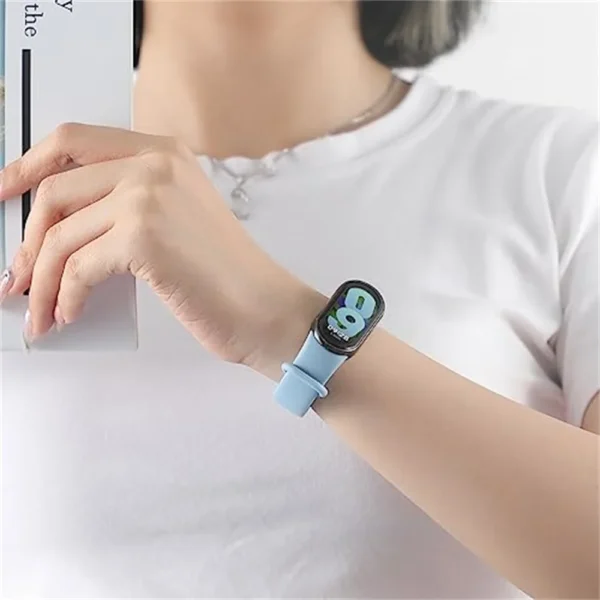 Silicone Bracelet for mi band 9 8 Strap NFC Accessorie Sport band Rubber SmartWatch Wristband belt correa xiaomi band 8 9 strap - Image 4