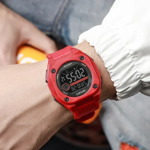 Military Sports Watches for Men Multifunction Electronic Watch Waterproof LED Digital Wristwatch for man kids Boy Student Teen - Image 4
