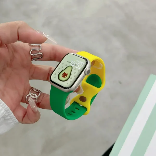 Excellent Silicone Strap For Apple Watch band women Series Ultra 10/9/8 38mm 40mm 41mm 42mm 44mm 45mm 46mm 49mm - Image 5