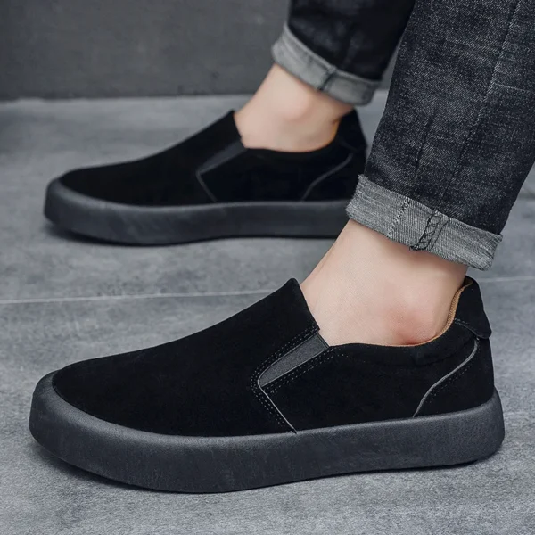 In the spring of 2025 new men's shoes Korean version of fashionable bean shoes youth casual shoes British style loafers - Image 4