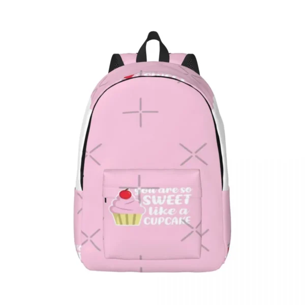You Re So Sweet Like A Cupcake (Light Pink BG) Simple and stylish backpack Canvas backpack Backpack women