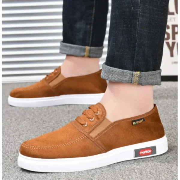Brand New Men's Canvas Shoes Fashion Slip-on Youth Walking Shoes Outdoor Mens Breathable Flat Casual Sneakers Tenis Masculino - Image 5