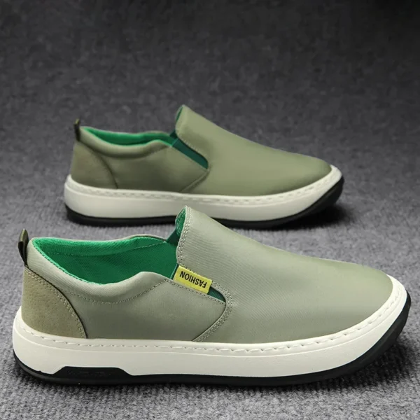 2025 New Men's Sneakers Summer Ice Silk Breathable Comfortable Canvas Shoes Fashion Designer Men's Slip-on Non-slip Casual Shoes - Image 4