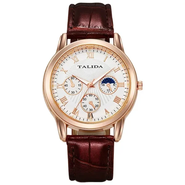 Relogio Feminino Men Business Watch Stylish Casual Leather Strap Watches Classical Style Quartz Clock men watch watches for men - Image 2