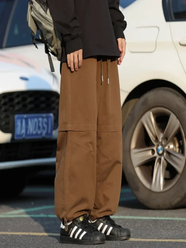 Cargo Pants Men Teens Couples High Street BF Casual Loose All-match Full-length Streetwear Youthful Vitality Joggers Pantalones - Image 3
