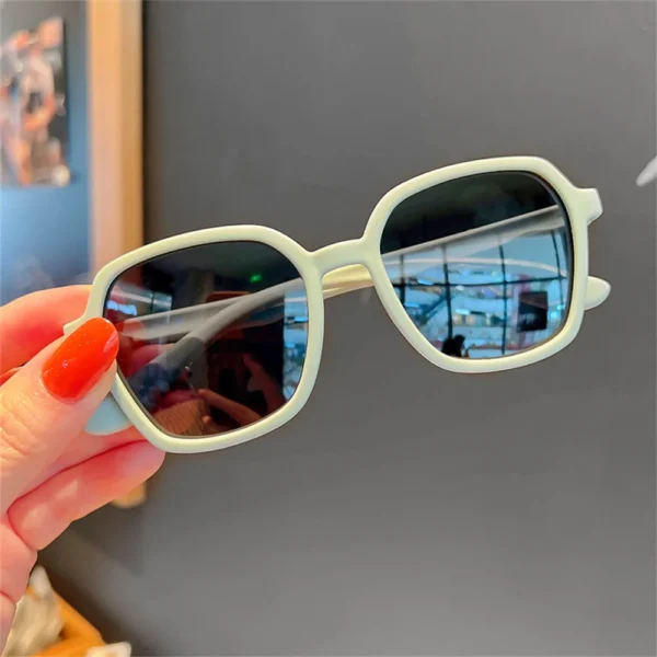 2024 New Fashion Square Children Sunglasses Foldable Silicone Glasses Girls Boys Baby Kids Sun Glasses UV400 Protection Eyewear - Image 2
