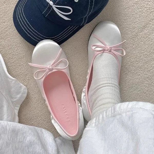 Women Shoes Flats Portable Fold Up Ballerina Flat Shoes Roll Up Foldable Ballet ter Party Shoes For Bridal Wedding Party Favor - Image 2