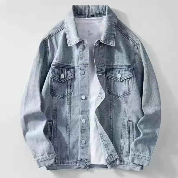 Teen Fashion Loose Denim Shirt - Image 2