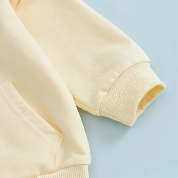 Autumn Toddler Baby Girl Outfit Long Sleeve Zipped Hoodie with Sweatpants Infant Clothing Set Fall Winter Clothes - Image 5