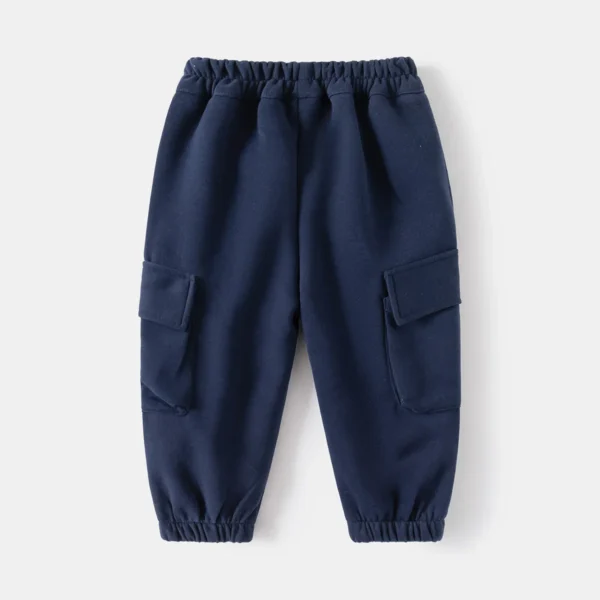 New 2024 Kids Casual Sweat Pants Baby Boys Fashion Solid Loose Pockets Jogger Sports Trousers Children Spring Autumn Clothing - Image 3