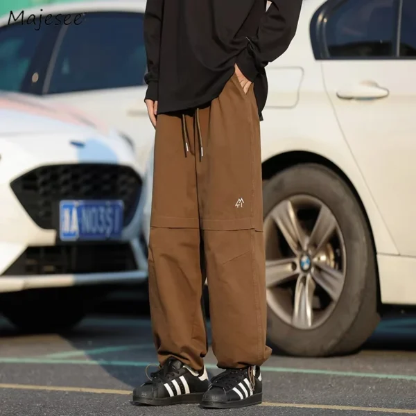 Cargo Pants Men Teens Couples High Street BF Casual Loose All-match Full-length Streetwear Youthful Vitality Joggers Pantalones