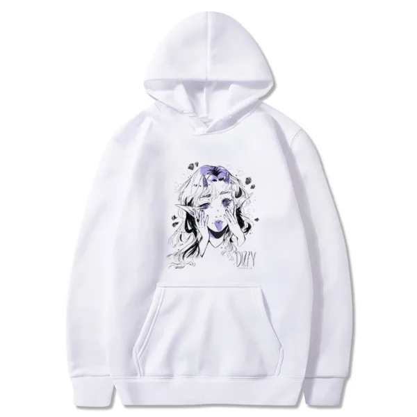 Women's Long Sleeves Joggers Brand Sweatshirt Killua Zoldyck Hoddies for Teens Y2k Clothes Tops Japanese Anime Kawaii Hooded