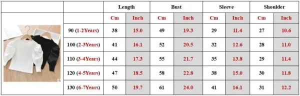 Fashion Kids Girls Blouse Puff Long Sleeve Girls Shirt White Blouse Tops Children Clothes Baby Toddler Teen School Princess A383 - Image 4