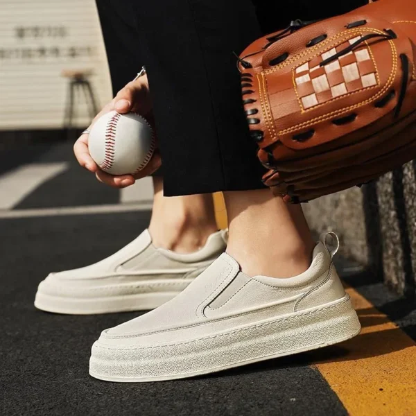 Mens Genuine Leather Shoes Luxury Business Casual Shoes Moccasins Slip on Loafers Comfort Driving Shoes for Men Sneakers Zapatos - Image 5