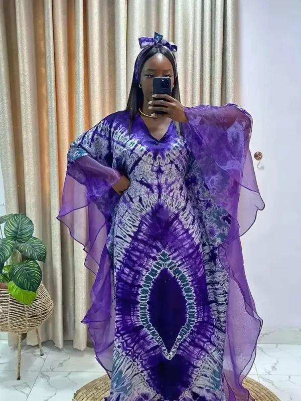African Dresses for Women Traditional Africa Clothing Dashiki Ankara Outfits Gown Abayas Robe Muslim Kaftan Maxi Long Dress 2025 - Image 4