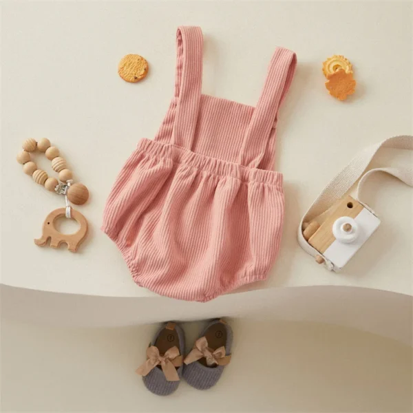 Tregren 0-18M Newborn Infant Toddler Baby Girls Romper Strawberry Rainbow Embroidery Jumpsuit Overall Summer Clothing - Image 5