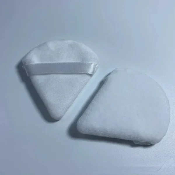 1-2pcs/bag Velvet Cosmetic Puff Triangle Shaped Soft Foundation Powder Sponge Wet Dry Used Washable Makeup Beauty Sponge Tools - Image 6