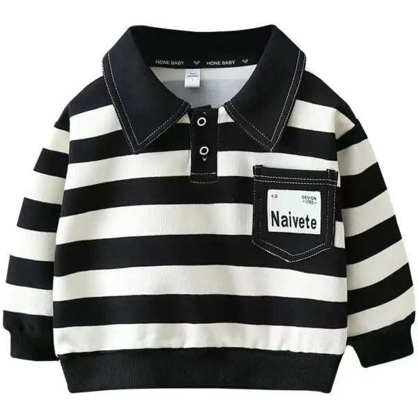 Boys Sweatshirts Spring Autumn 2025 Children Cotton Polo T-shirts For Baby Clothes Tops For Baby Outerwear Kids Sports Outfits - Image 2