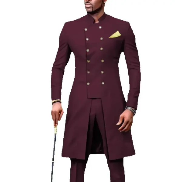 New African Design Men Suits 2 Piece Slim Fit Formal Wedding Groom Tuxedos Colorful Bridegroom Suits Best Man Prom Party Blazer