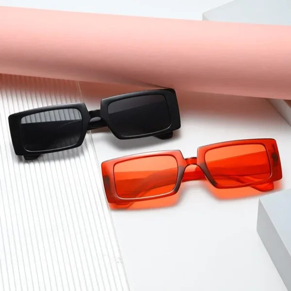 Men Vintage Rectangle Frame Sunglasses Fashion Retro Sun Glasses Luxury Brand Design Glasses UV400 Shades Eyewear Women Goggles - Image 5