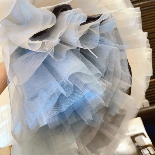 New Product 2025 Foreign Style Girls Bow Skirt Children's Gauze Short Princess Skirt Medium Children's Fluffy Skirt - Image 2