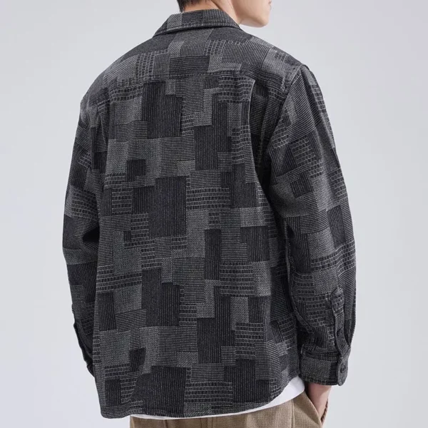 Workwear loose casual long sleeved shirt denim couple shirt jacket - Image 6