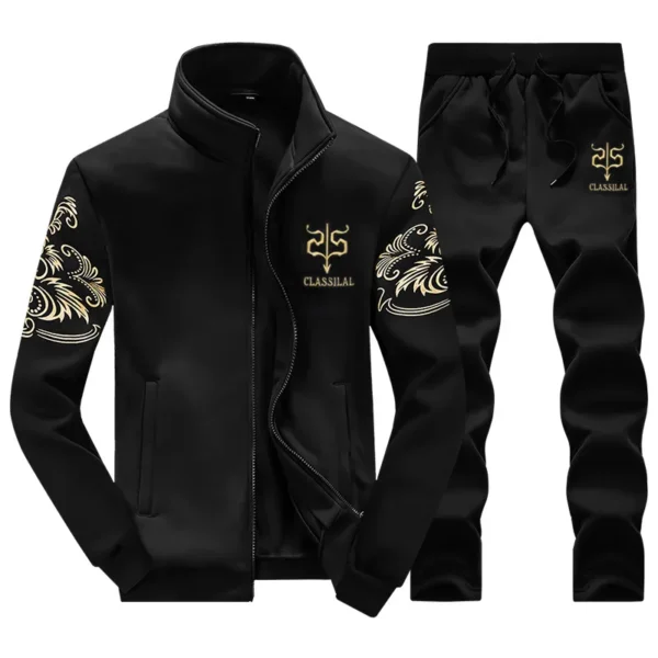 Men Spring Sets Sportswear Tracksuit Hoodies Casual Hooded Sweatshirts+Pants Jacket+Pants 2 Pieces Men Moleton Masculino 9XL - Image 2