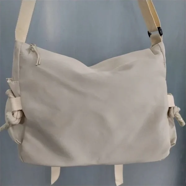 Japanese Simple Messenger Bag Korean Bag Student Nylon Waterproof Canvas Bag Crossbody Bags for Women Satchels - Image 3