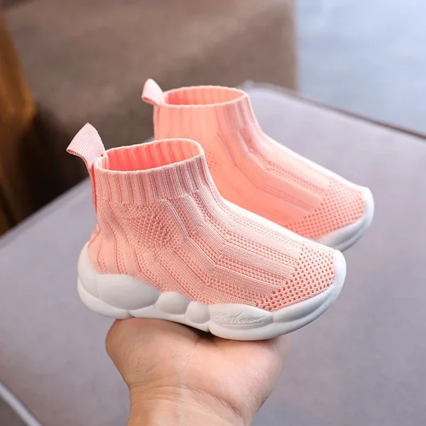 Kids Sock Shoes Knitted Fashion High Top Sneakers for Boys Girls Casual Sport Sock Sneakers - Image 3
