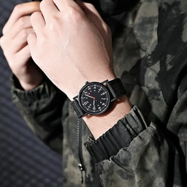 Watches For Male Luminous Nylon Band Military Watch Men Army Wrist Quartz Sports Shock Resistant Wristwatches Luxury Design - Image 5