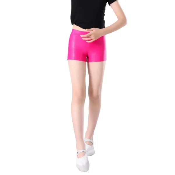 Girls Dance Shorts Pants Stamped High Stretch Dancing Shorts Solid Training Shorts Fitness Casual Trousers Kids Clothes 3-13Y - Image 3