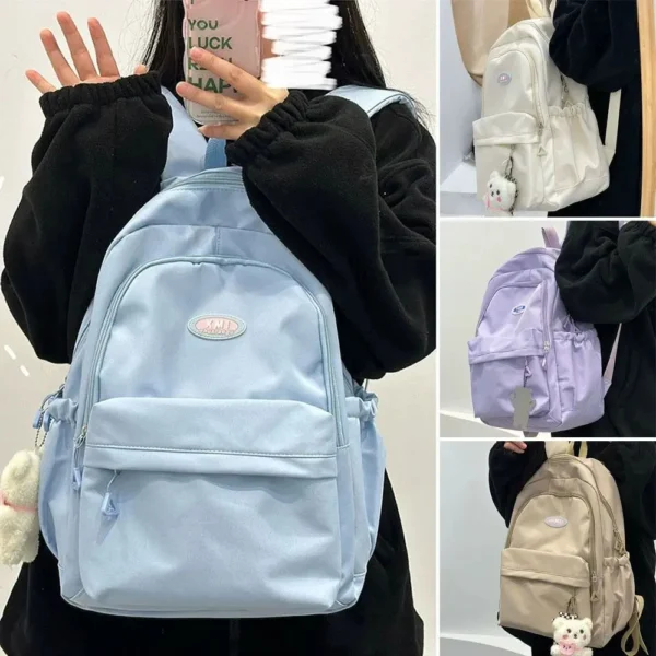High-quality Nylon Backpack Travel Daily Shoulder Bag Portable Large Capacity Bookbags
